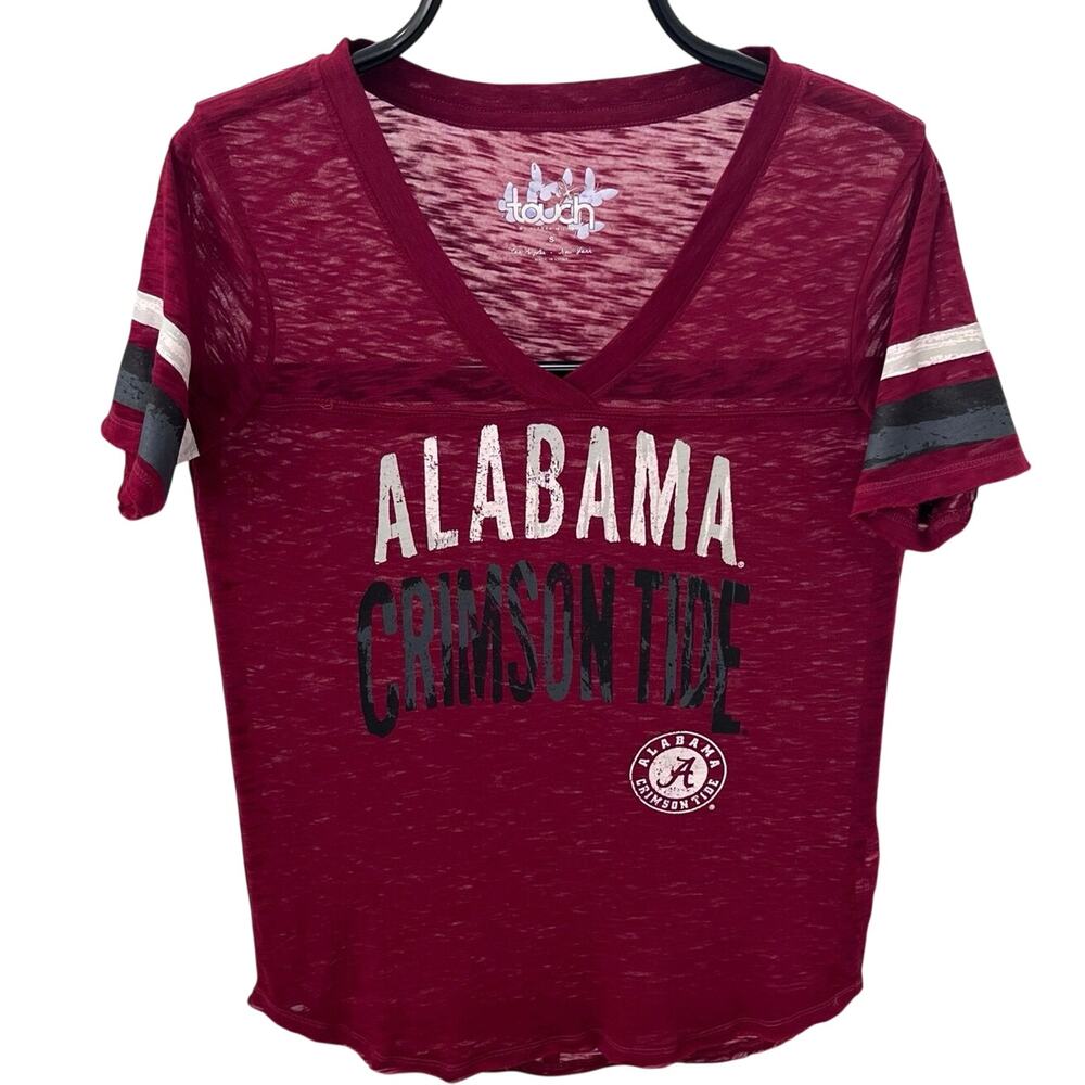 Touch by Alyssa Milano Alabama Crimson Tide Women's V-Neck T-Shirt Size Small